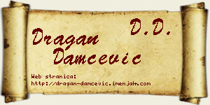 Dragan Damčević vizit kartica